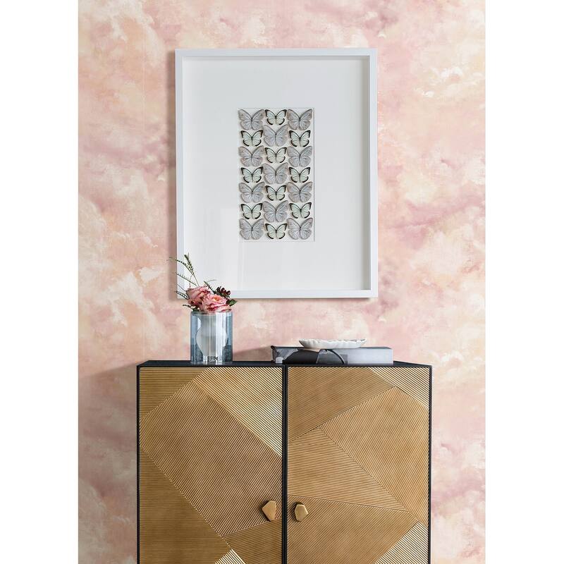 A-Street Prints Aria Pink Abstract Wallpaper