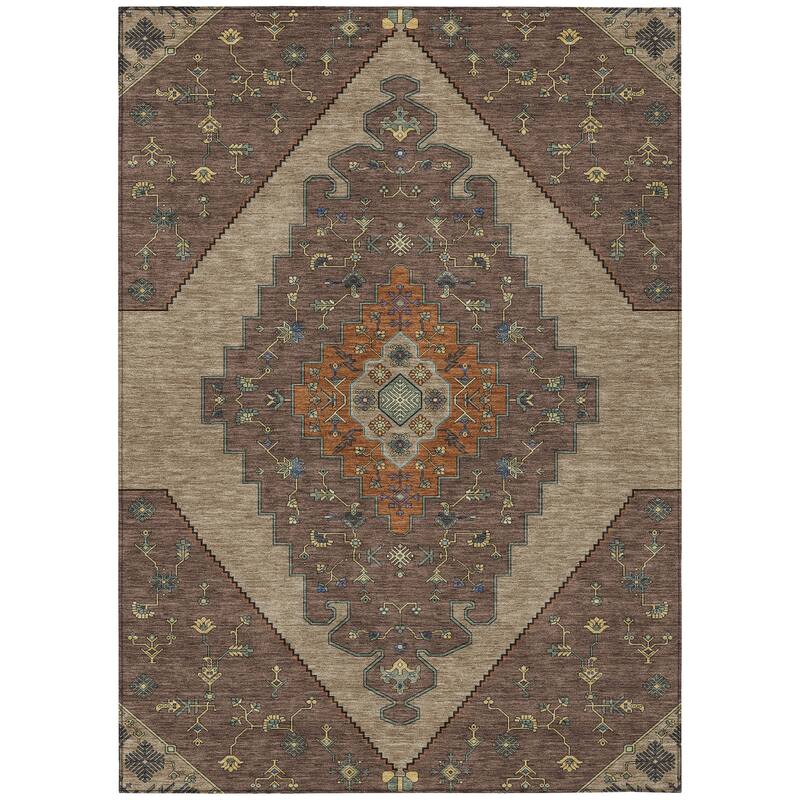 Machine Washable Indoor/ Outdoor Global Marrakesh Chantille Rug