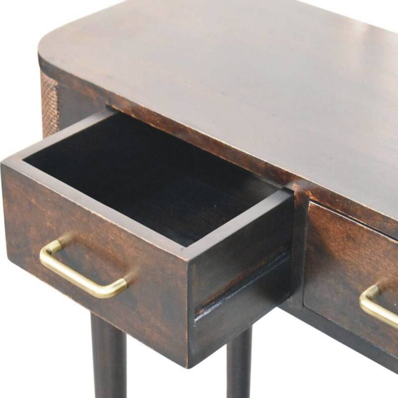 Artisan Furniture Solid Wood Belmont Console Table,Brown,1-Drawer