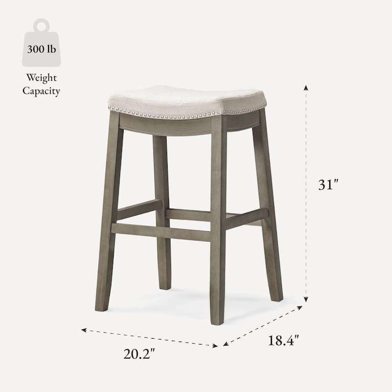 Maven Lane 31" Sophia Backless Bar Height Kitchen Stool