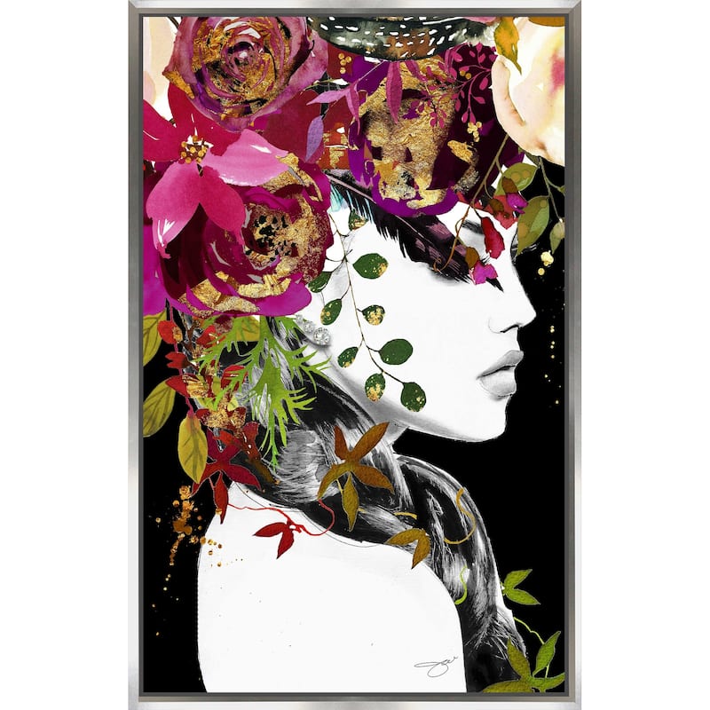"Flower Model" by Jodi Print on Floating Canvas