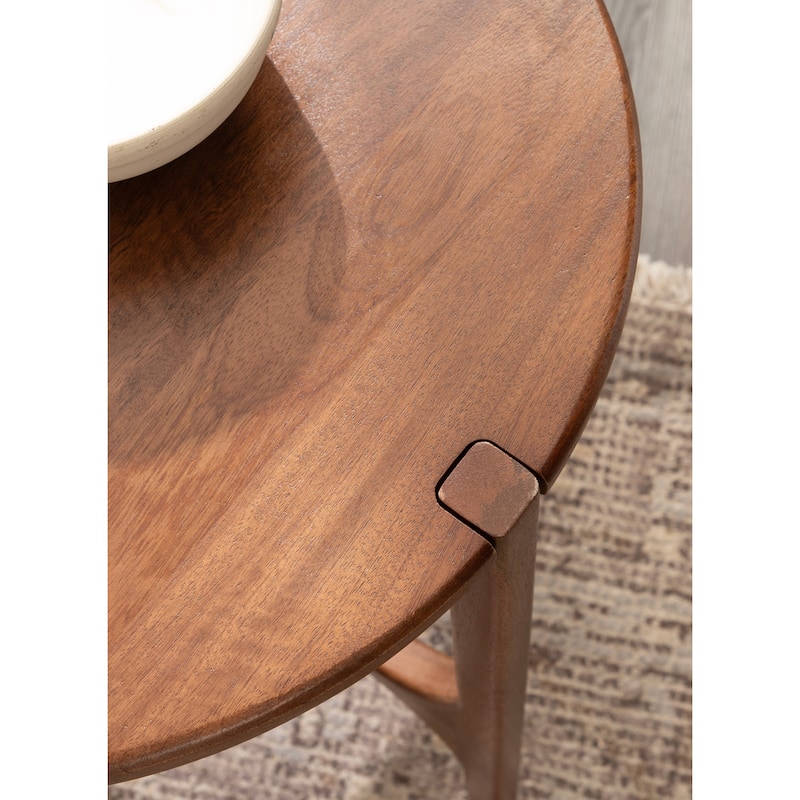 Kate and Laurel Kroscove Wood Side Table