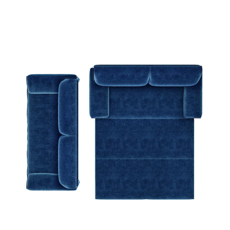 66" Queen Pull Out Sofa Bed, 3-in-1 Convertible Sleeper Sofa with Side Storage,Multi-Functional Velvet Loveseat Bed