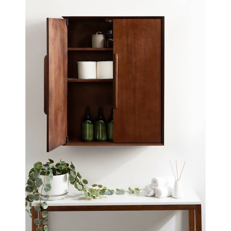 Kate and Laurel McCutcheon Floating Bathroom Cabinet - 22x7x28