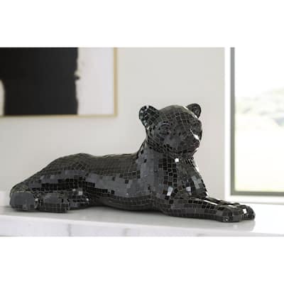 Signature Design by Ashley Drice Black Panther Sculpture - 24"W x 11"D x 10"H