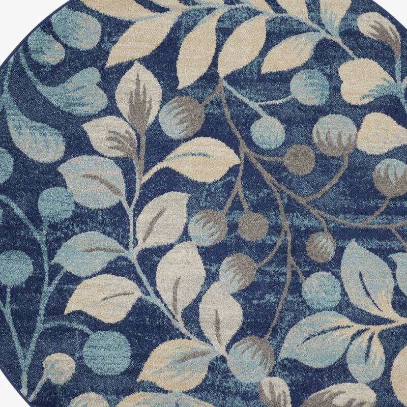 Gubig Power Loomed Geometric Stain Resistant Area Rug By HomeRoots - 63' X '63' X '0.5