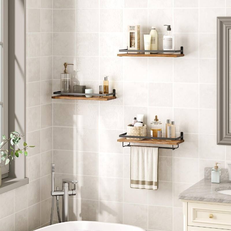 Wall Mounted Wine Rack 3 Pack - 14.6"L x 5.9"W x 4"H