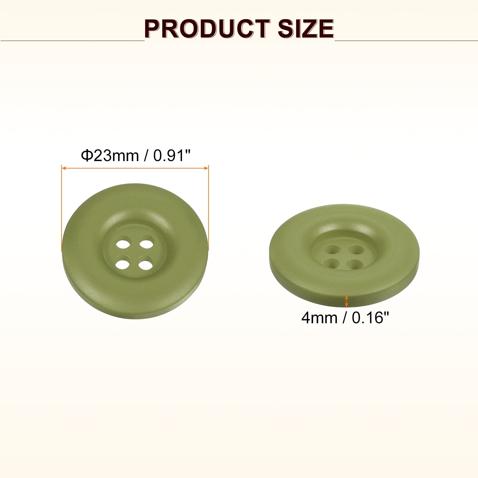 Sewing Buttons 4 Holes Resin Thickened Round Crafting Replacement Buttons for Clothing DIY Crafts Decoration