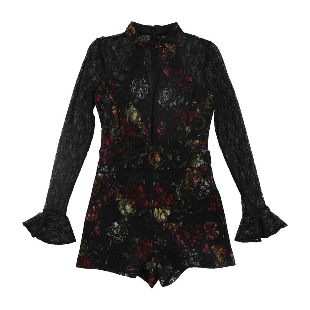 GUESS Womens Laken Romper Jumpsuit,, Black, Small