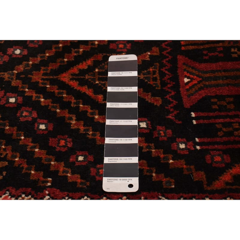 ECARPETGALLERY Hand-knotted Konya Anatolian Black Wool Rug - 4'2 x 9'4