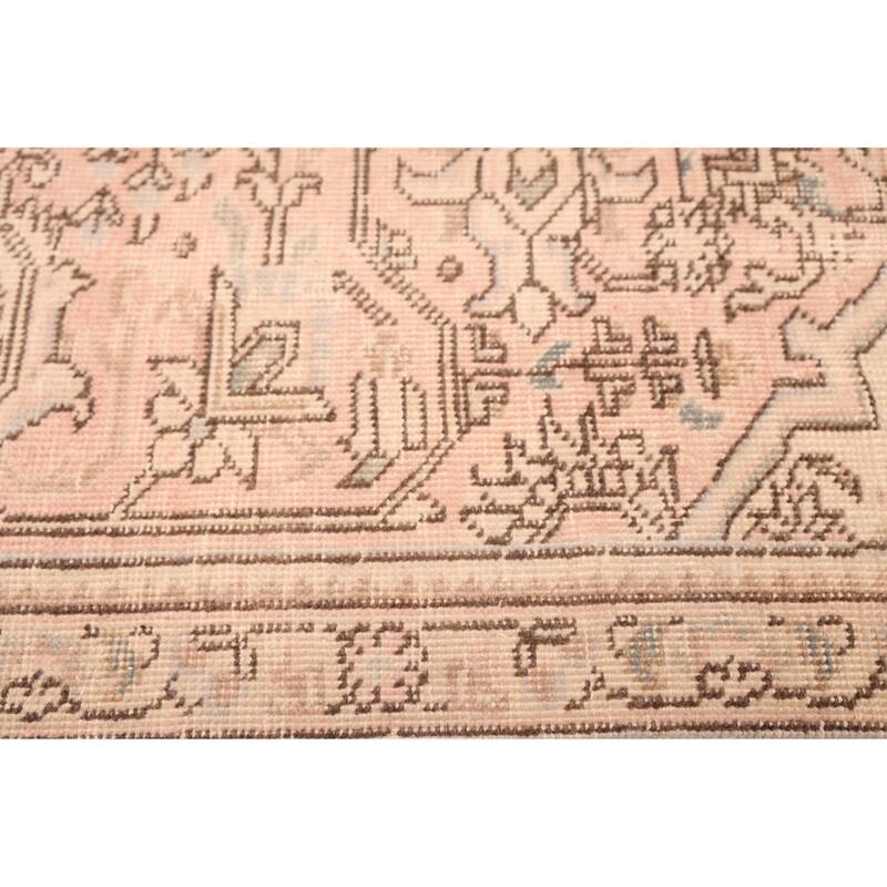 ECARPETGALLERY Hand-knotted Antalya Vintage Salmon Wool Rug - 8'0 x 10'10