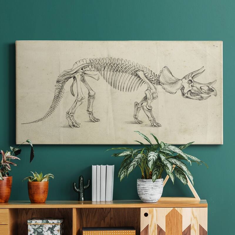Dinosaur Study II- Premium Gallery Wrapped Canvas - Ready to Hang