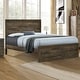 preview thumbnail 2 of 8, Natural Pineood Queen Size Platform Bed with 10 Wooden Slats Support, No Box Spring Needed