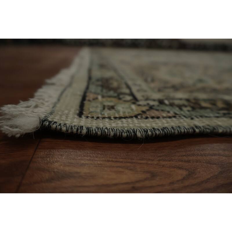 Hand Knotted Oriental 100% Wool Carpet Transitional Floral Beige & Ivories Anatolian Area Rug - 9' 11'' X 6' 4''