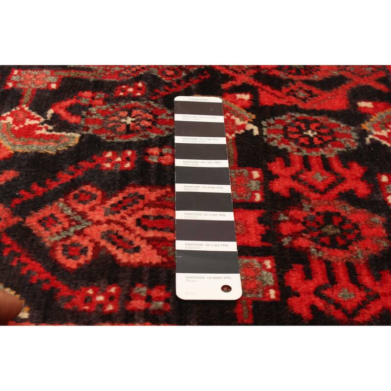 ECARPETGALLERY Hand-knotted Andelz Black Wool Rug - 3'5 x 9'9