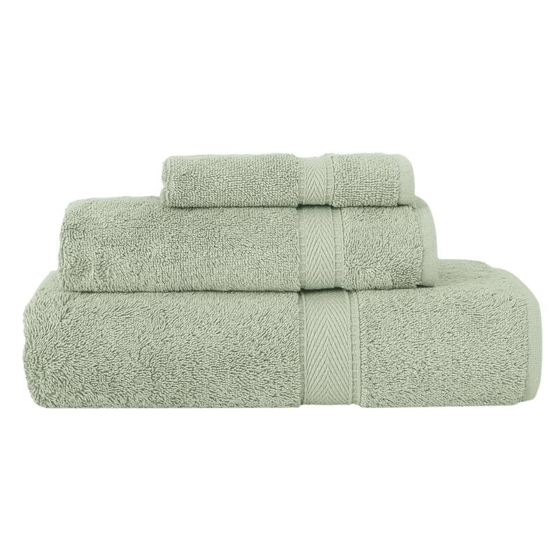 Authentic Hotel and Spa Turkish Cotton 3-piece Towel Set - Green