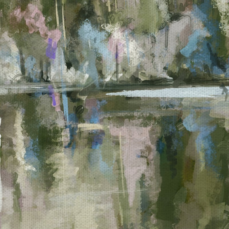 Lakehouse View Pastels by Studio Arts Canvas Art Print