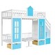 preview thumbnail 14 of 58, Twin over Twin Bunk Bed with Changeable Table