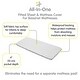 preview thumbnail 16 of 38, BreathableBaby All-in-One Fitted Sheet & Waterproof Cover for 33" x 15" Bassinet Mattress (2-Pack)