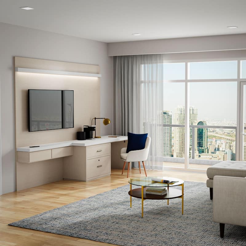 Alora Decor Lofton Geometric Stripe Textured Modern Wool Rug