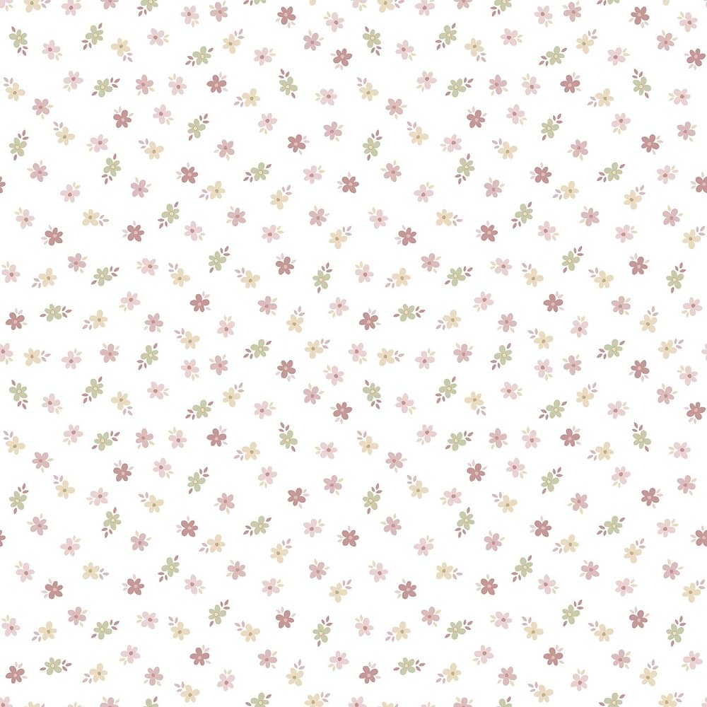 Galerie Wallcoverings Little Explorers 2 Five Leaf Flower Non-woven Matte Wallpaper Roll