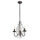 preview thumbnail 3 of 6, Elegant Lighting Blaise 3 Light 15" Crystal Chandelier