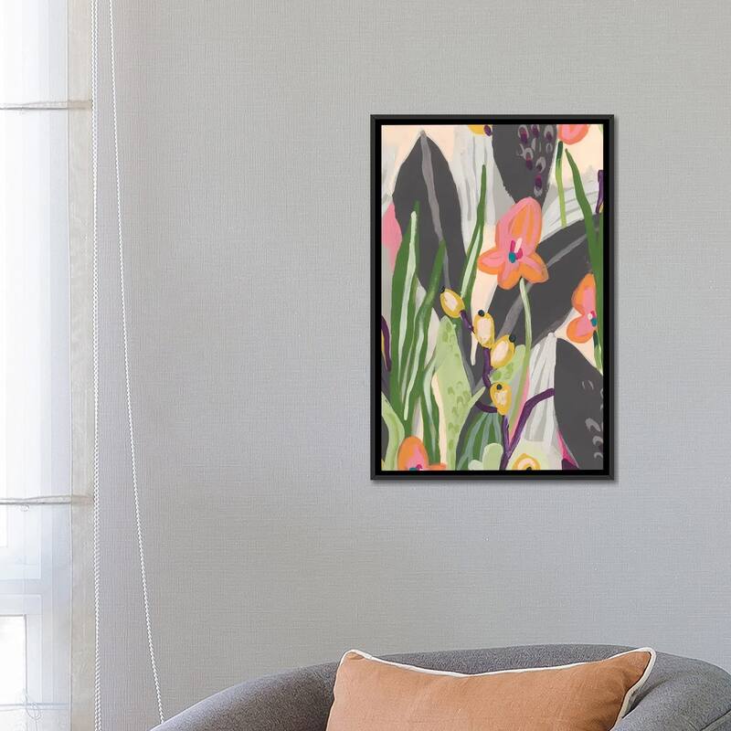 iCanvas "Vibrant Ladyslippers I" by June Erica Vess Framed