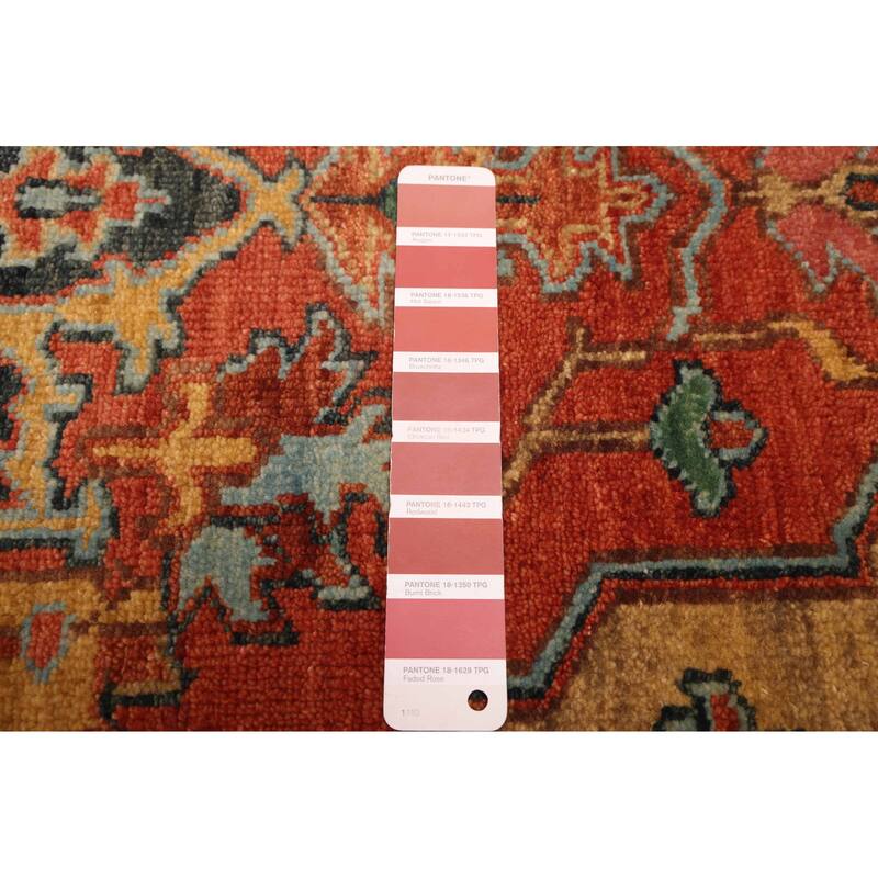 ECARPETGALLERY Hand-knotted Jules Sultane Dark Copper Wool Rug - 3'1 x 12'2