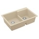 preview thumbnail 9 of 54, Karran Top Mount Large/Small Bowl Quartz Kitchen Sink - 33" x 22" x 9" - 33" x 22" x 9"