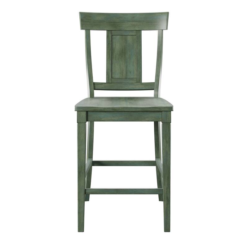 Eleanor Panel Back Wood Counter Chair (Set of 2) by iNSPIRE Q Classic