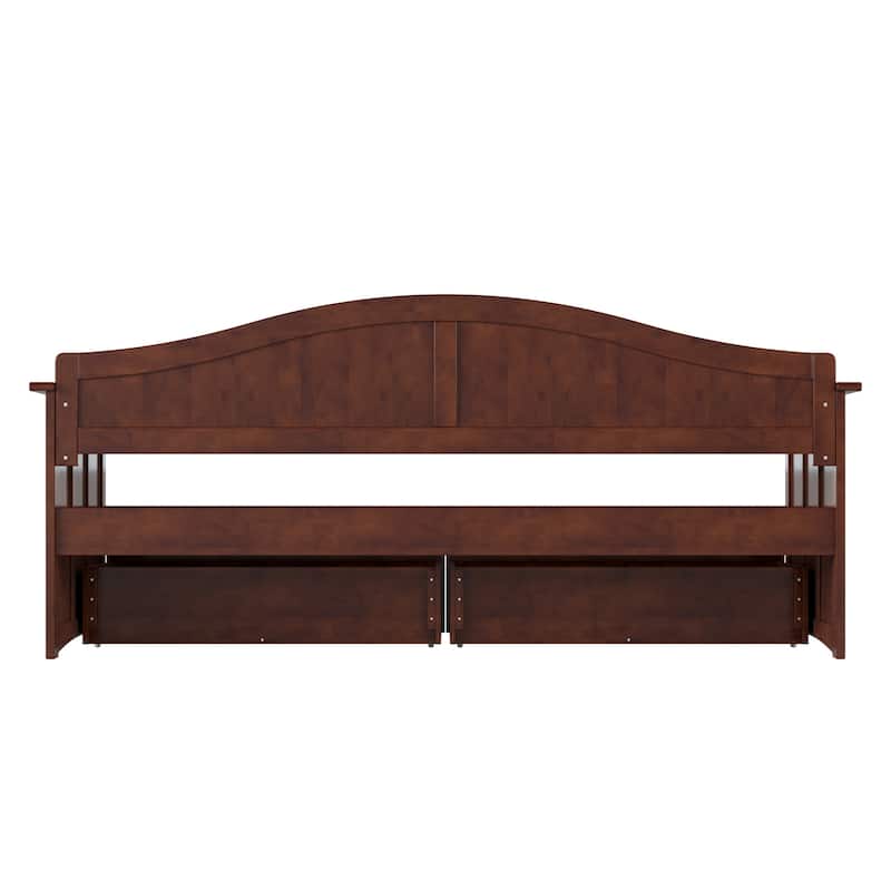 Nantucket Twin Wood Daybed with Set of 2 Drawers