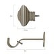 preview thumbnail 7 of 17, Elrene Florence Window Curtain Rod and Stacked Squares Shaped Finial