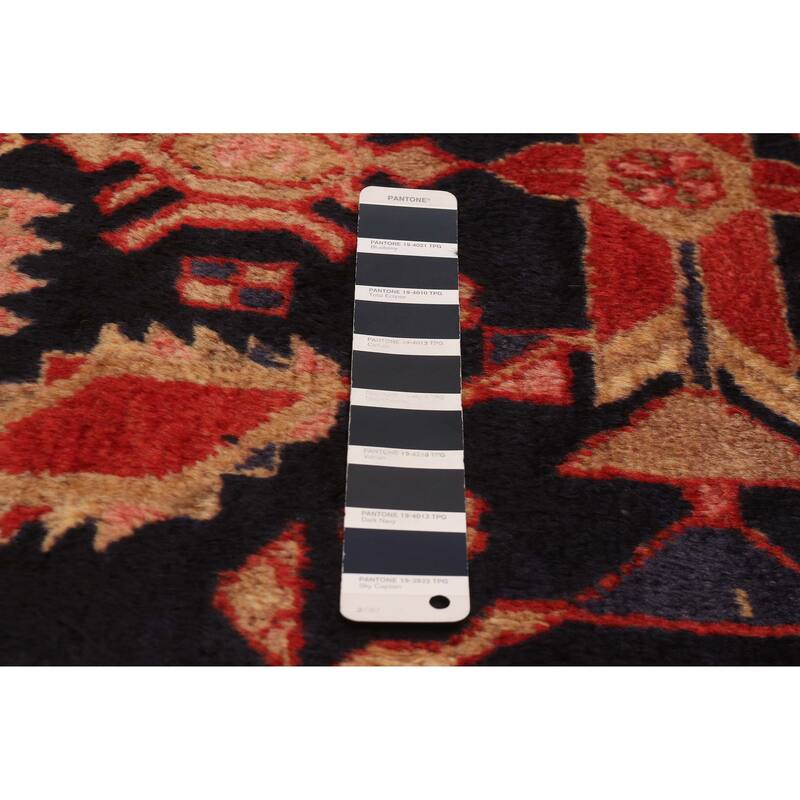 Andelz Navy, Red Rug 4'5" x 6'8" - 4'5 x 6'8