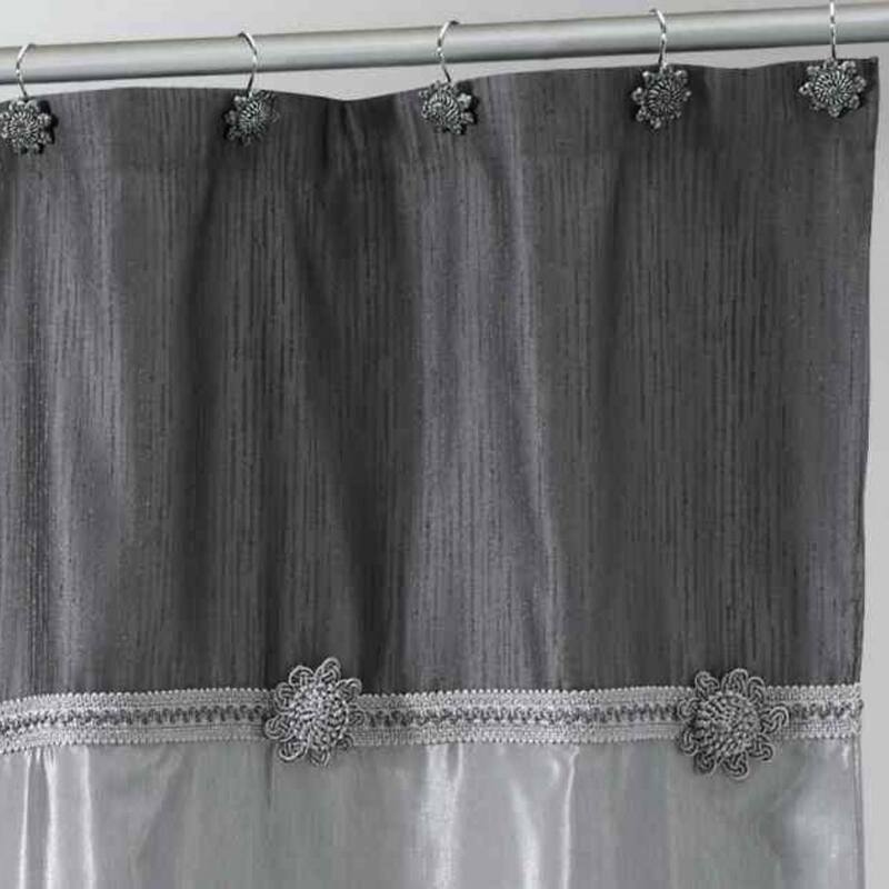 Avanti Linens Braided Medallion Shower Curtain