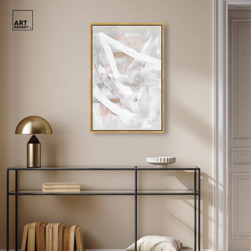 Thick White Texture I Canvas by Art Remedy