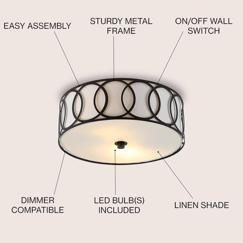 2-light ceiling light bronze stairwell light metal flush mount light