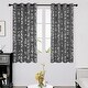 preview thumbnail 72 of 95, Deconovo Silver Leaves Curtain Panel Pairs(2 Panel) W52 x L63 - Grey