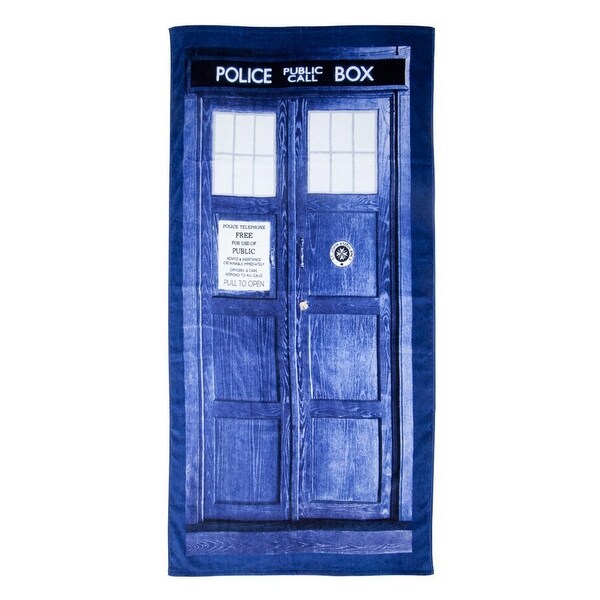 Doctor Who Tardis 30 X 60 Beach Towel