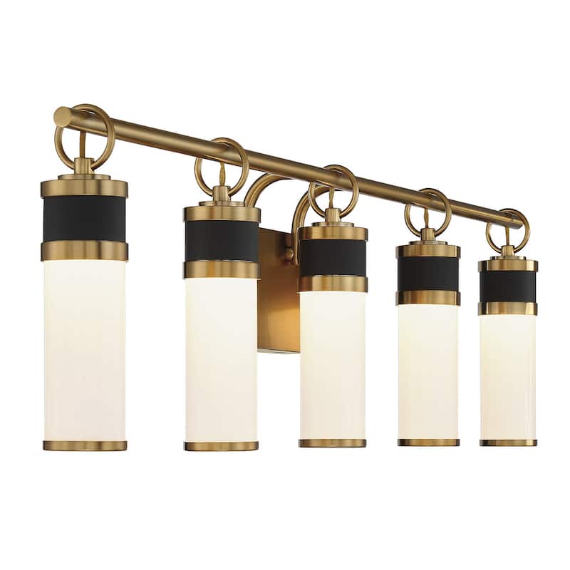 Savoy House 8-1638-5 Abel 5 Light 39" Wide LED Bathroom Vanity Light