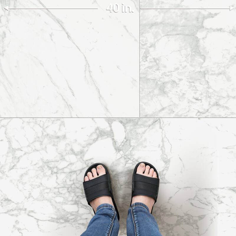 Merola Tile Reve Blanc 23-1/2" x 47-1/8" Porcelain Floor and Wall Tile