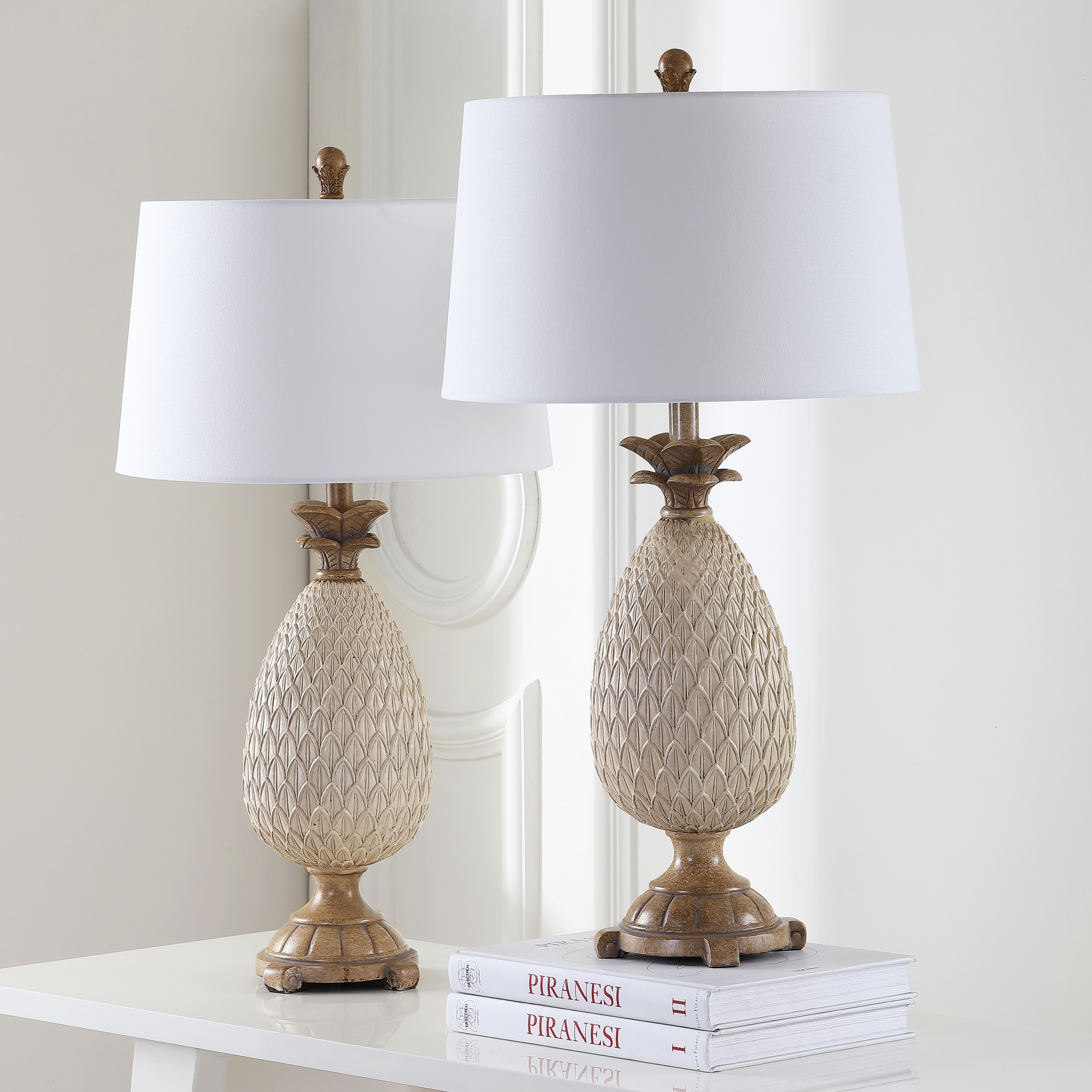 SAFAVIEH Lighting 31 inch Briar Cream LED Table Lamp Set of 2 16 x16 x30.5