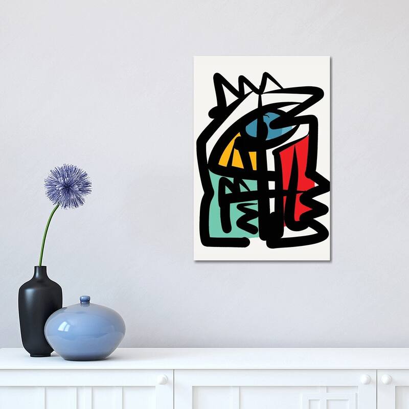 iCanvas "Abstract Lines Portrait" by Emmanuel Signorino Canvas Print - 18x12x1.5