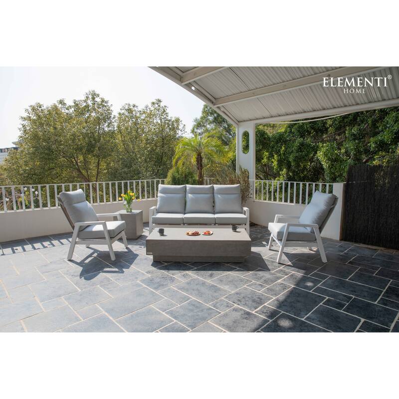 Elementi Home Tevere 60" Rectangular Concrete Coffee Table - 60 X 30 X 14
