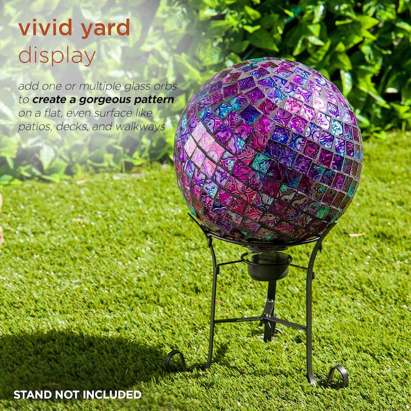 10 Inch Gazing Globe Shinning Purple