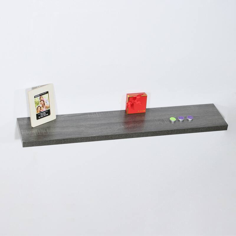 Modern and Contemporary Black Oak Floating Shelf - 47.2*9.25*1.5 inches