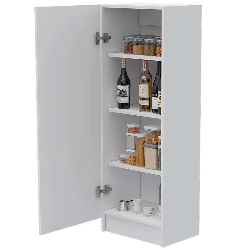 Pantry Miami, Single Door Cabinet, White Finish,High quality and durable