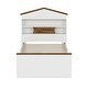 preview thumbnail 7 of 13, Kids House-Shaped Wooden Bed with Storage Shelf and 2 Storage Drawers