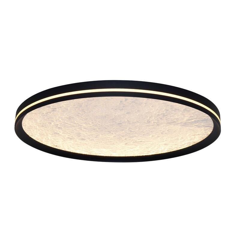 Artcraft Luna Integrated LED Flush Mount - Black