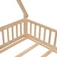 preview thumbnail 11 of 20, Full Tent-shaped Floor Bed, with Guardrails, Slats, Door
