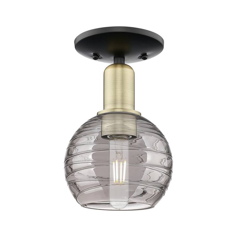 Innovations Lighting 716-1C-11-6 Athens Deco Swirl Semi-Flush Athens